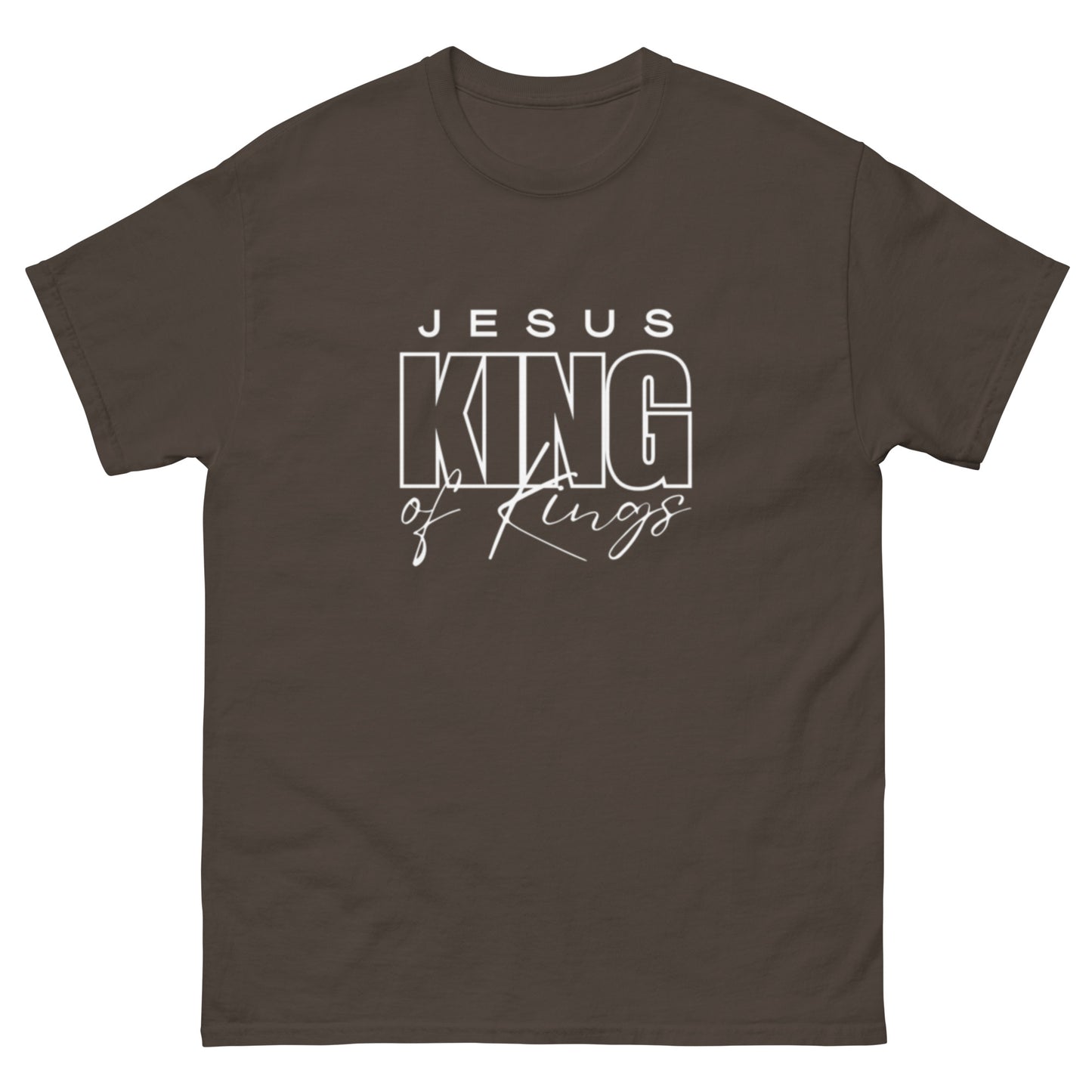 King Unisex T-shirt. "JESUS KING OF KING" Choose 5 colors.