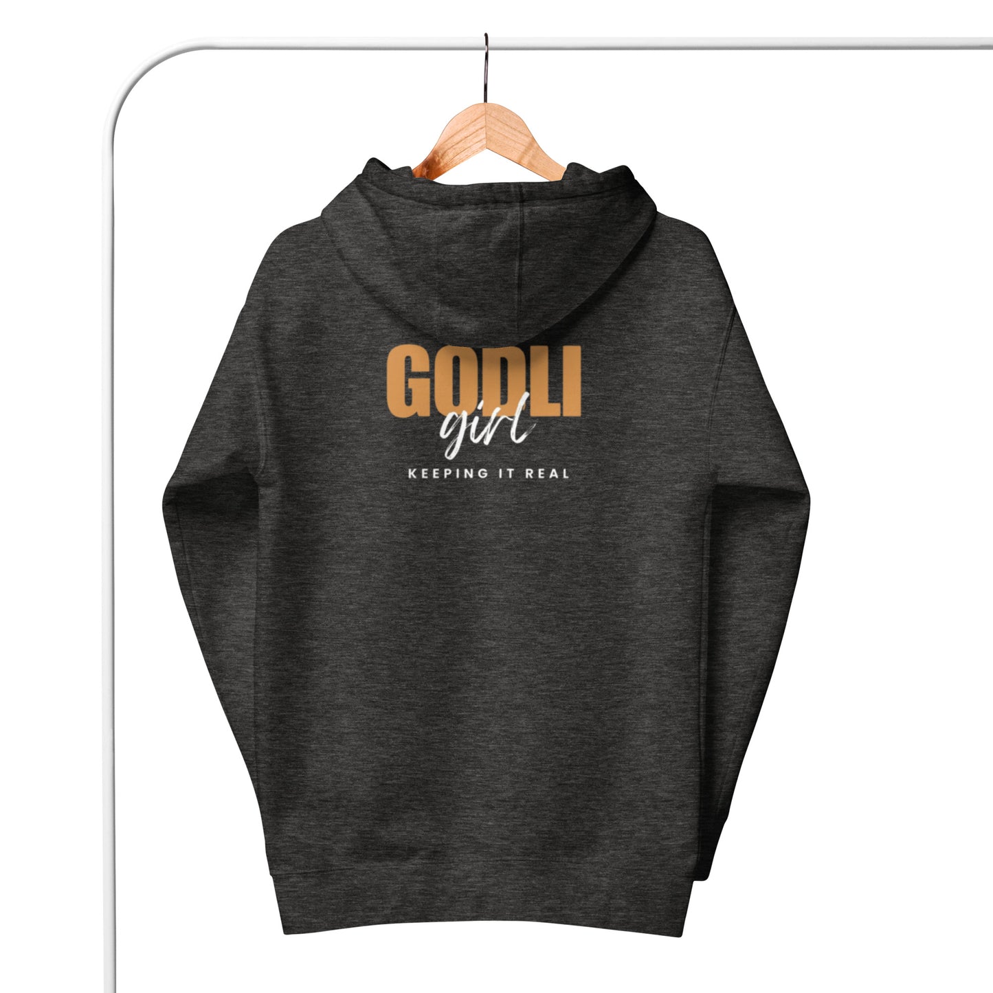 Noa Hoodie. "GODLIGIRL. KEEPING IT REAL" Choose from 6 colors.