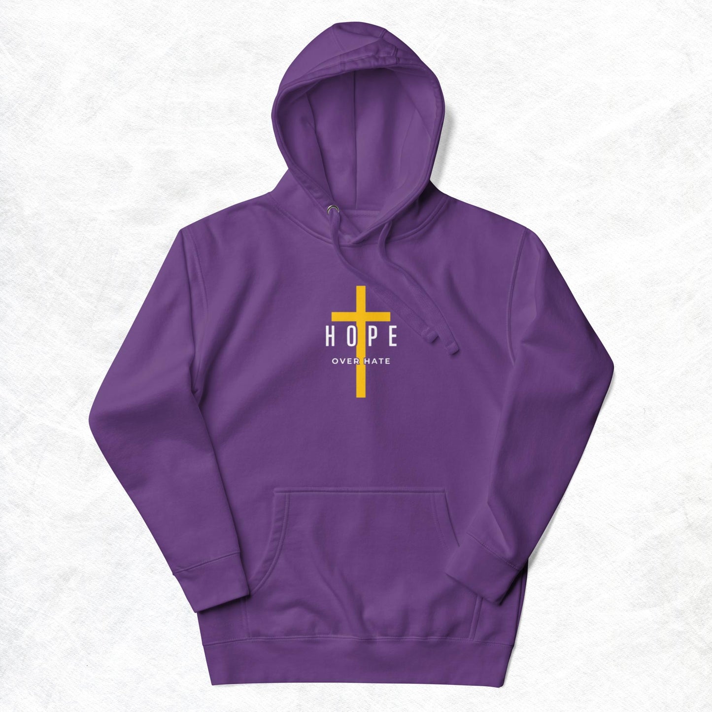 Hope Unisex Hoodie. "HOPE OVER HATE" Choose from 7 colors.