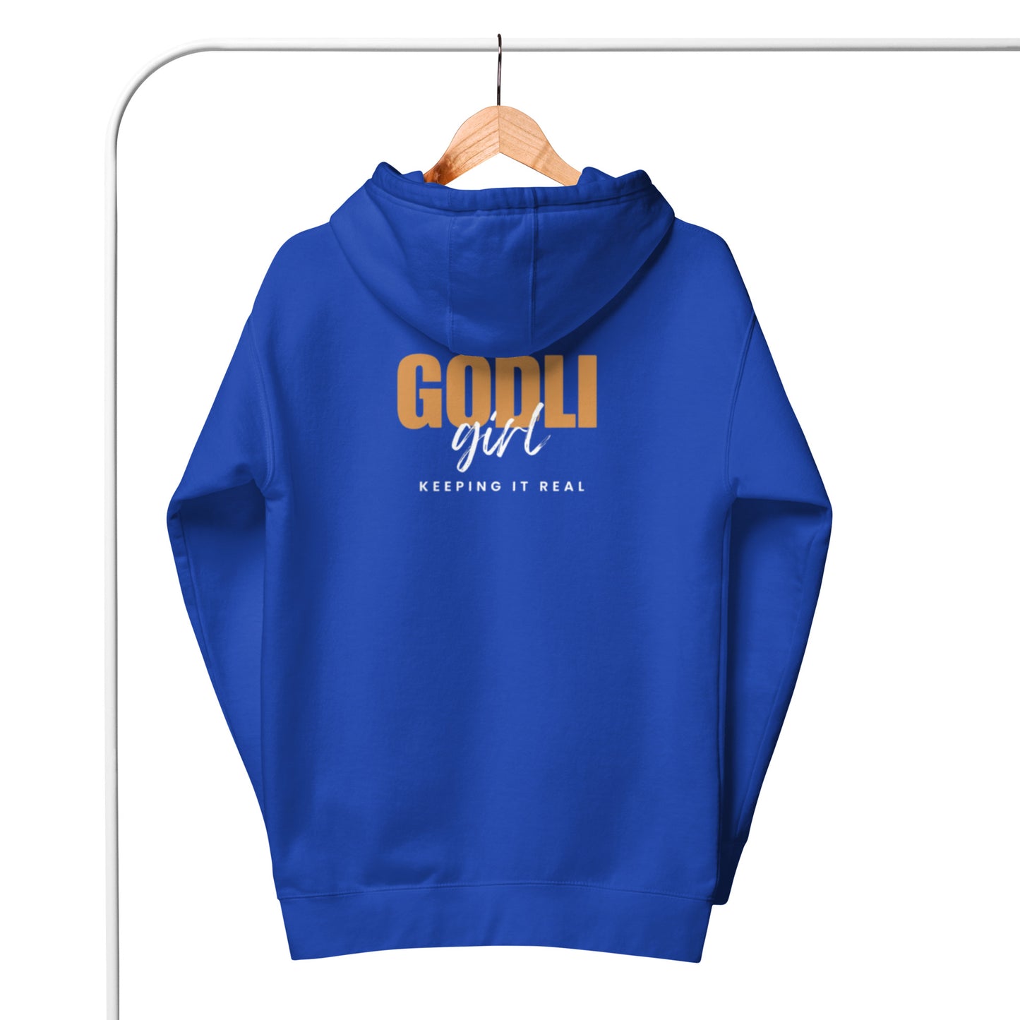 Noa Hoodie. "GODLIGIRL. KEEPING IT REAL" Choose from 6 colors.
