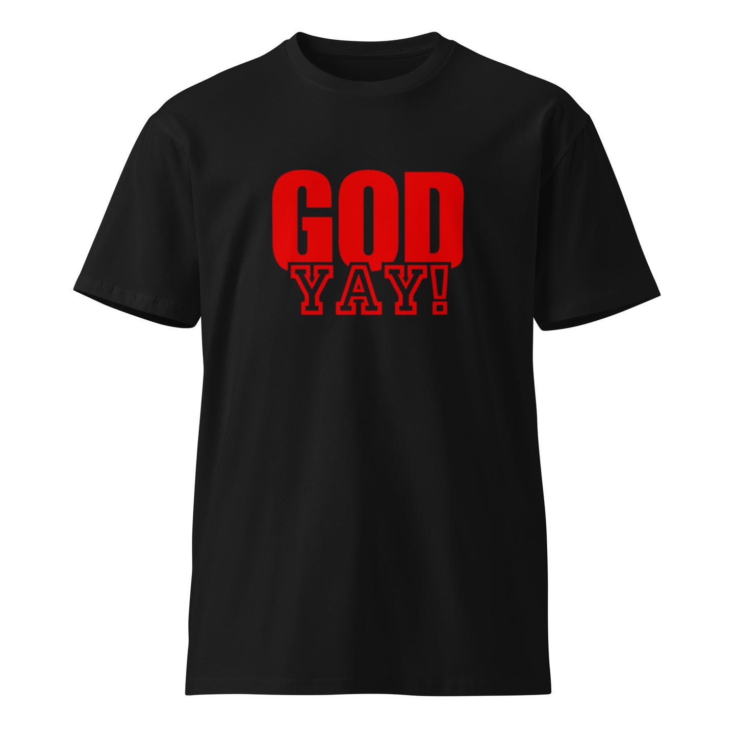 Adrian Unisex Classic T-shirt. "GOD YAY!" Choose from 4 colors.