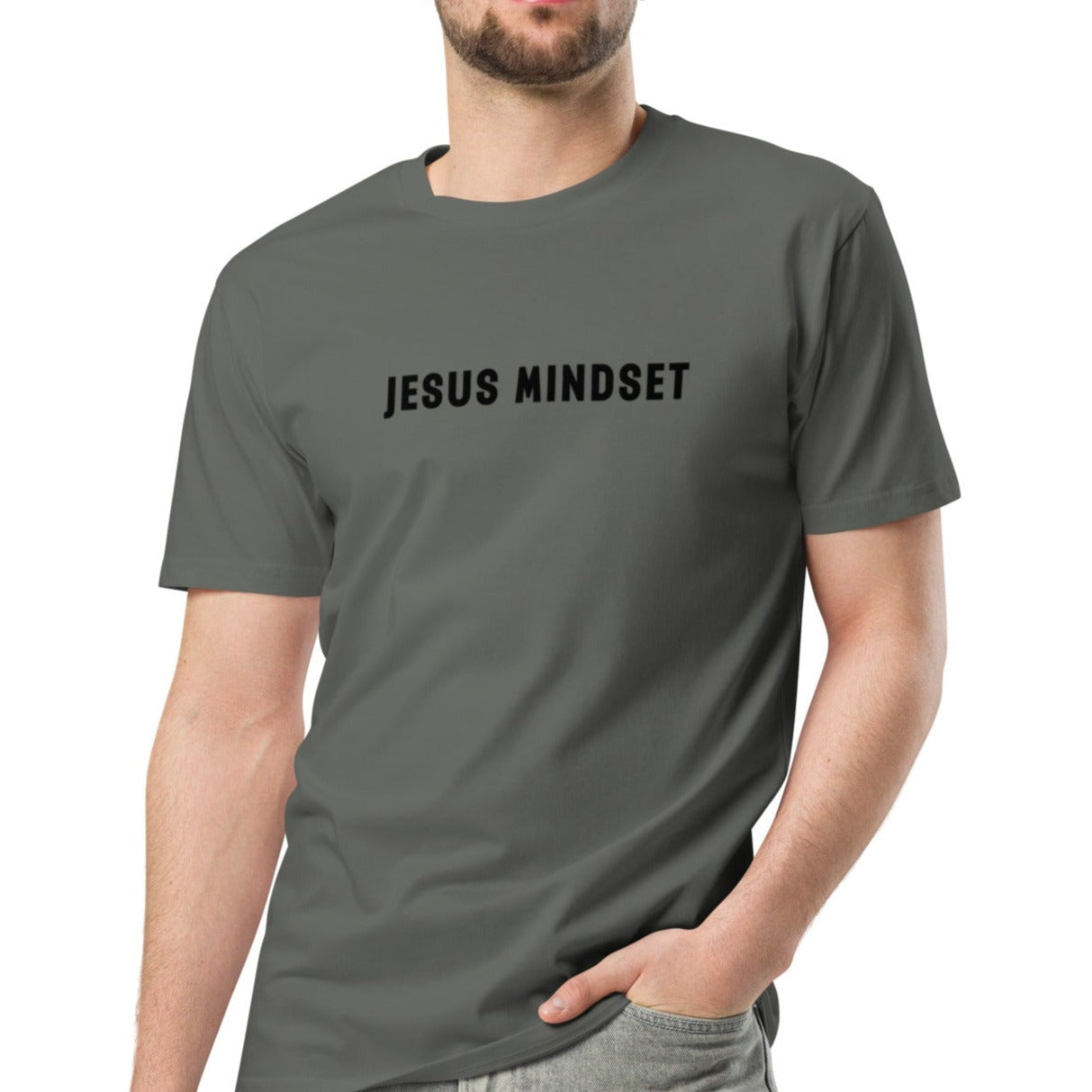 Zair Unisex Classic T-shirt. "JESUS MINDSET" Choose from 3 colors.