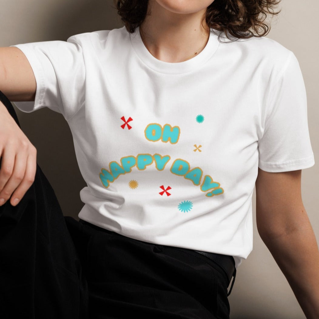 Briar Classic T-shirt. "OH HAPPY DAY" Choose from 3 colors.