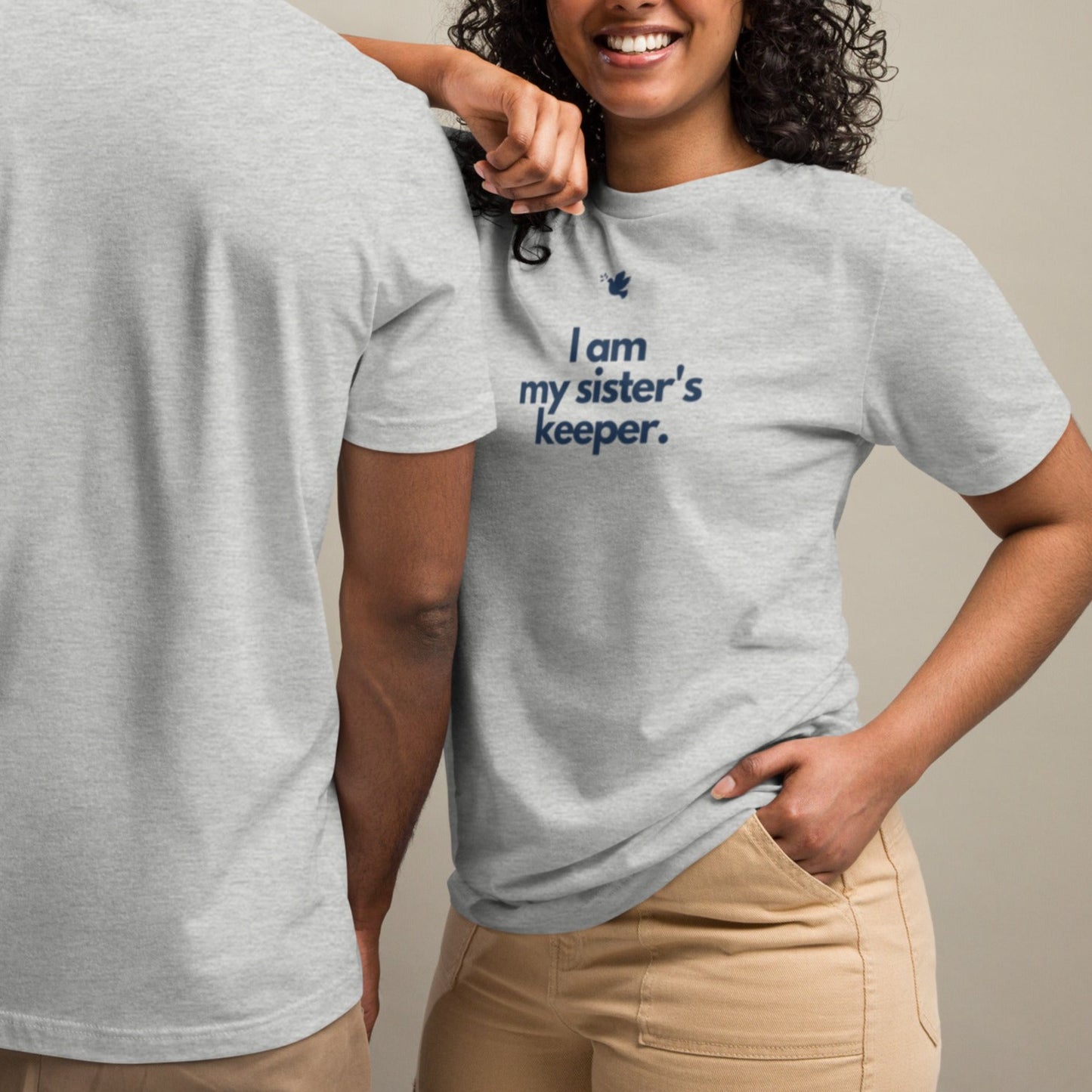 Chloe T-shirt. "I AM MY SISTER'S KEEPER" Choose from 2 colors.