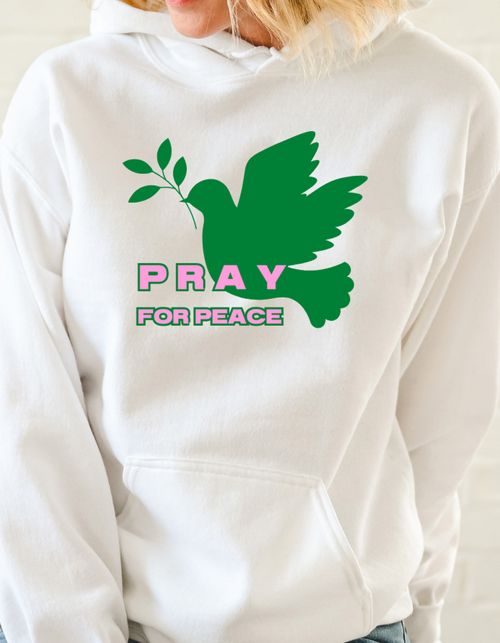 Sloan Unisex Hoodie.  "PRAY FOR PEACE"