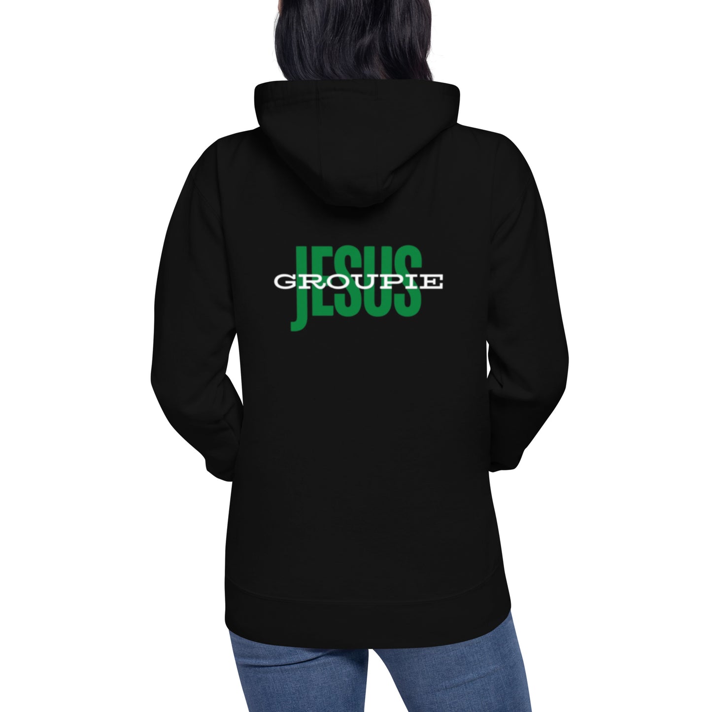 Adin 1 Unisex Pullover Hoodie.  "JESUS GROUPIE"  Choose from 4 colors.