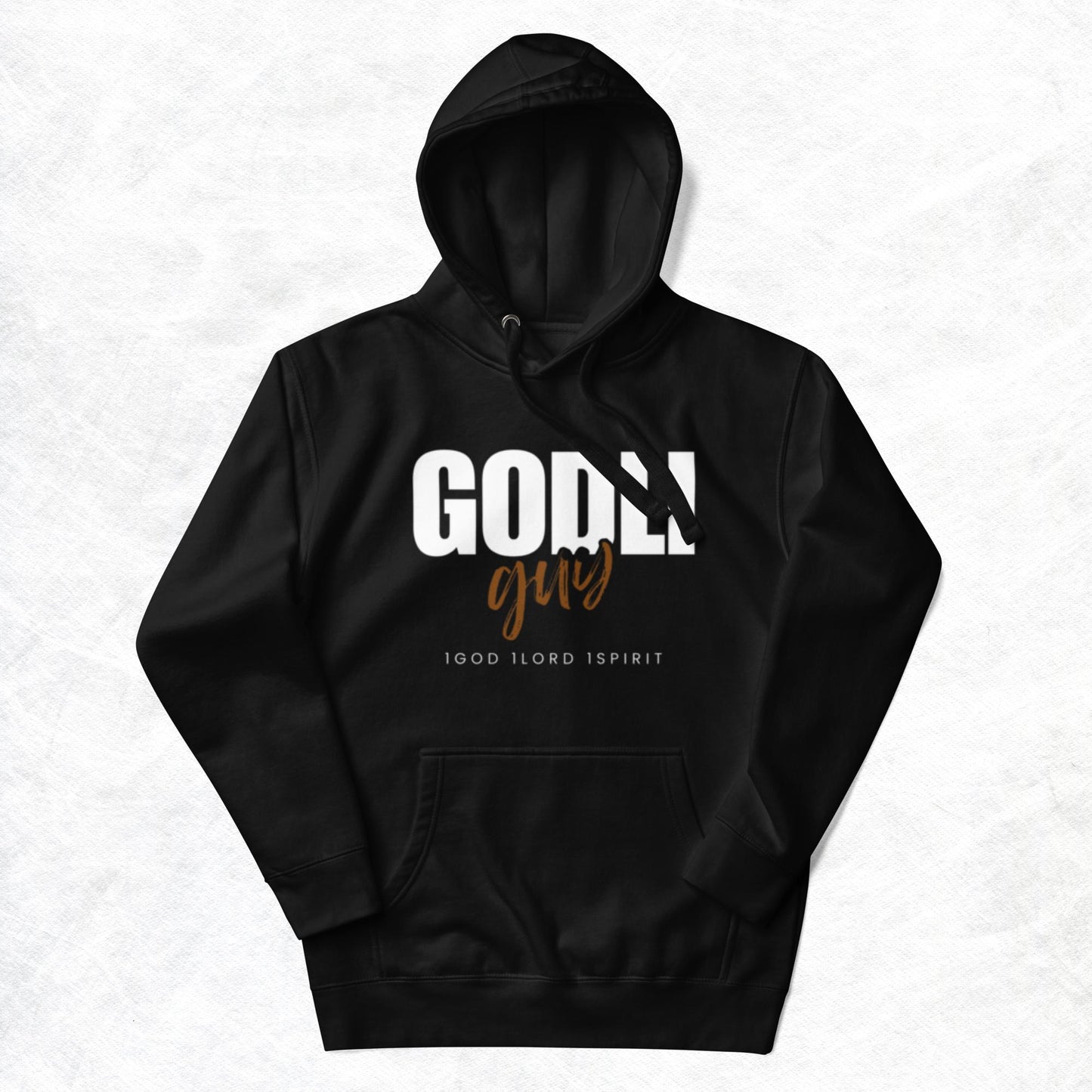 Finn Hoodie.  "GODLIGUY. 1GOD. 1LORD. 1SPIRIT"  Choose from 3 colors.