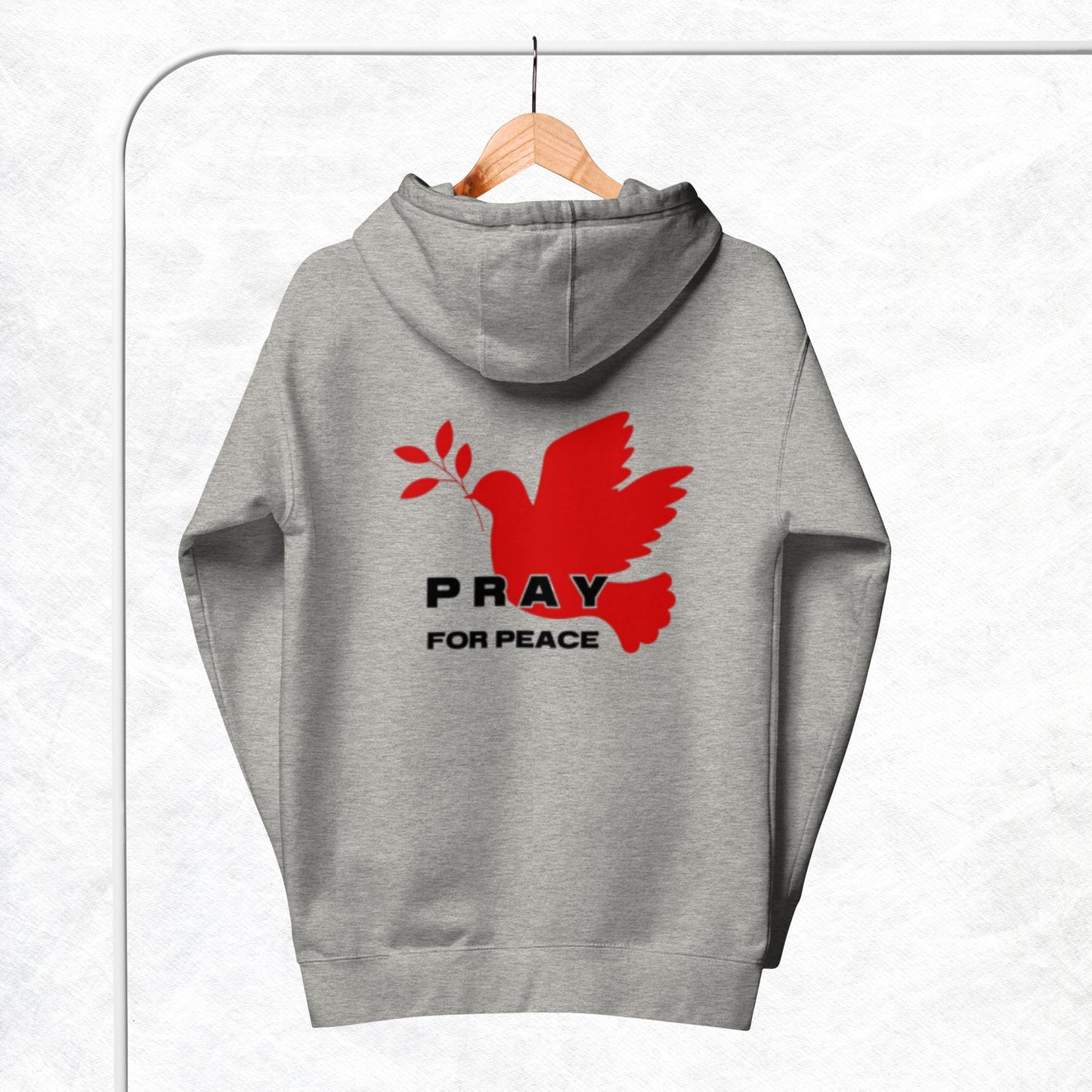 Sloan 1 Unisex Hoodie.   "PRAY FOR PEACE"    Choose from 2 colors.