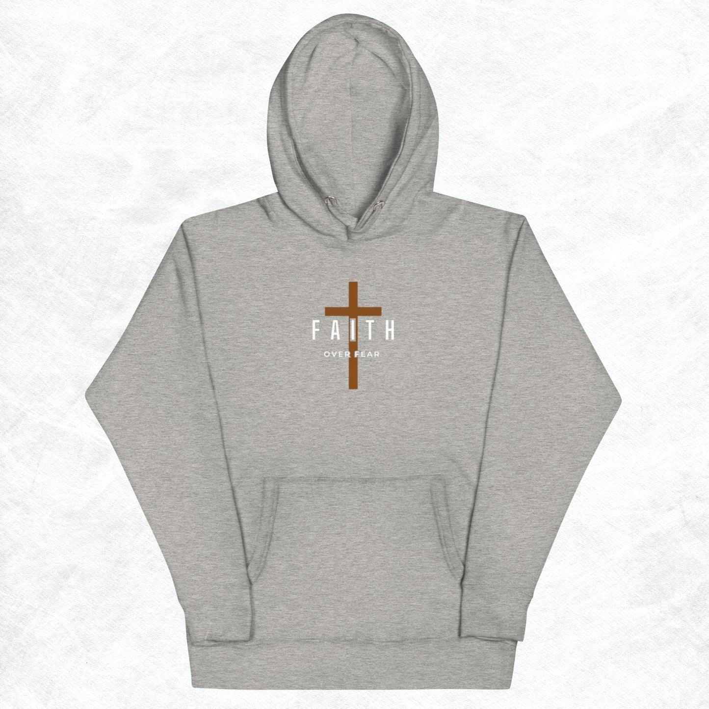 Faith Unisex Hoodie.  "FAITH OVER FEAR"  Choose from 4 colors.