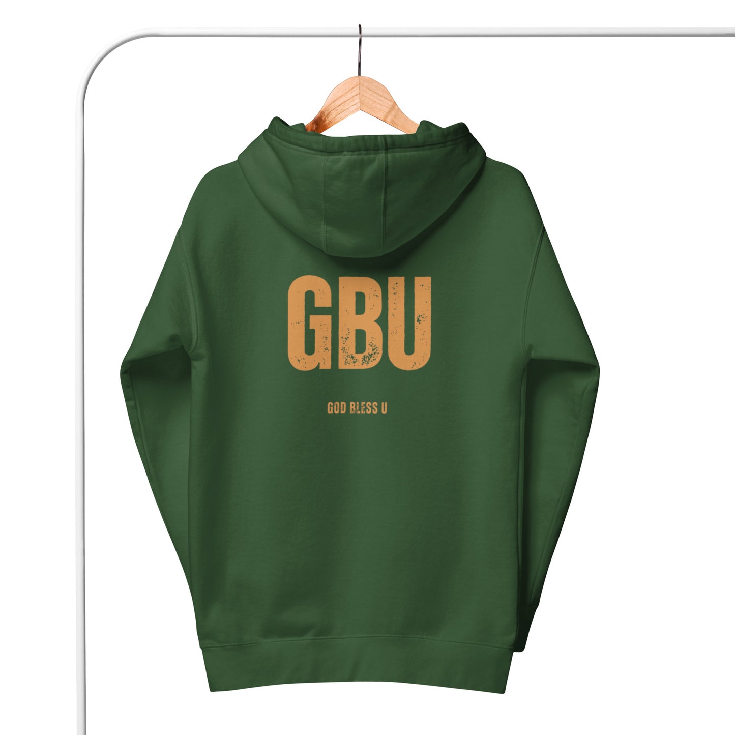 Londyn Unisex Hoodie.  "GBU  GOD BLESS U"  Choose from 6 colors.