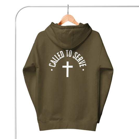 Luna 1 Unisex Hoodie.    "CALLED TO SERVE"  Choose from 6 colors.