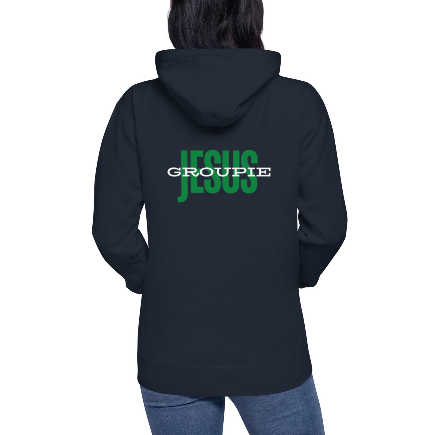 Adin 1 Unisex Pullover Hoodie.  "JESUS GROUPIE"  Choose from 4 colors.