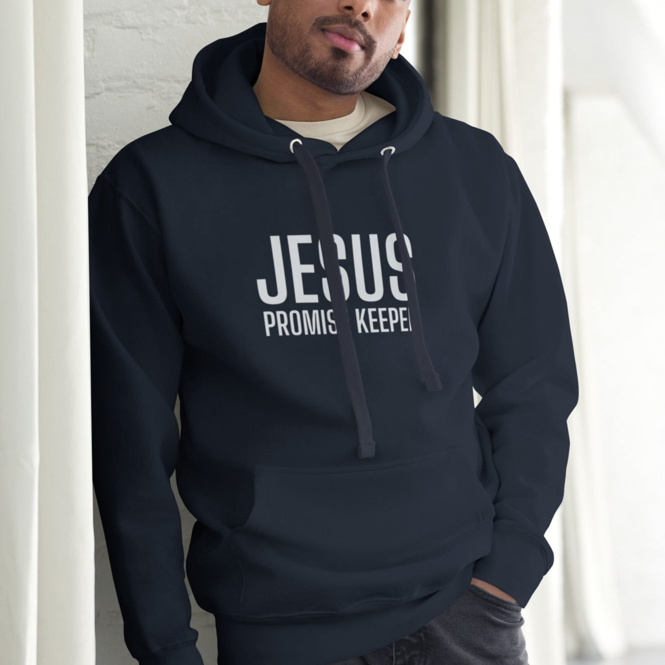 Len Unisex Hoodie.  "JESUS PROMISE KEEPER"  Choose from 6 colors.