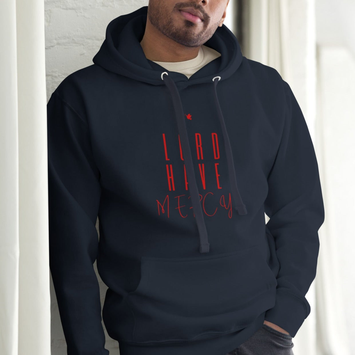 Larken Unisex Hoodie.  "LORD HAVE MERCY"  Choose from 5 colors.