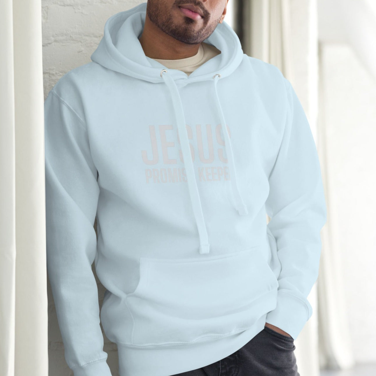 Len Unisex Hoodie.  "JESUS PROMISE KEEPER"  Choose from 6 colors.