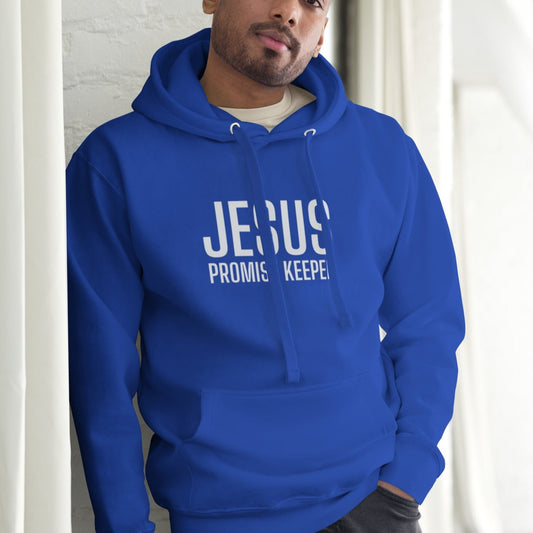 Len Unisex Hoodie.  "JESUS PROMISE KEEPER"  Choose from 6 colors.