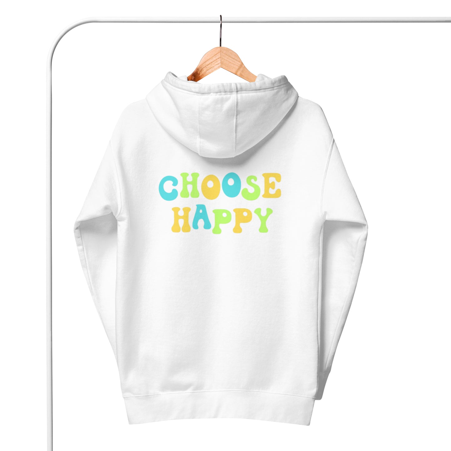 Cleo Hoodie.  "CHOOSE HAPPY"  Choose from 2 colors.