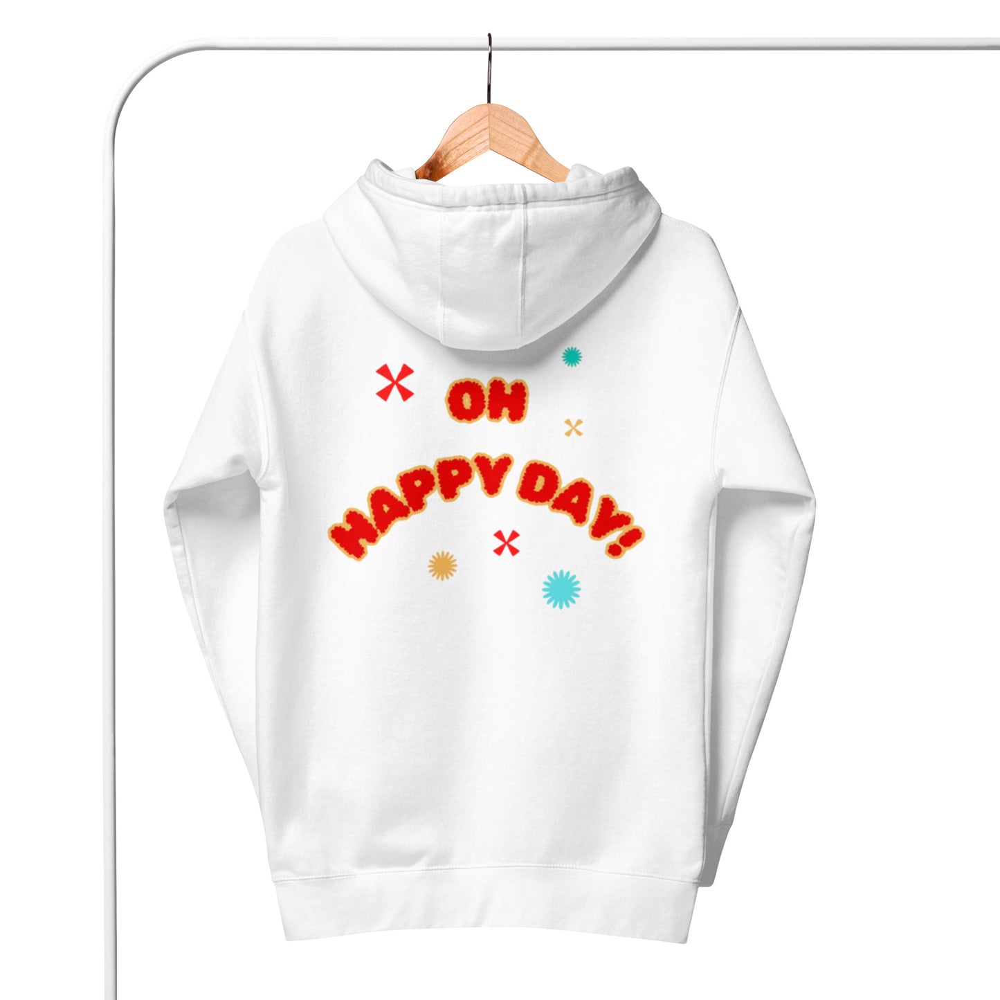 Briar Hoodie.  "OH, HAPPY DAY"  Choose from 3 colors.