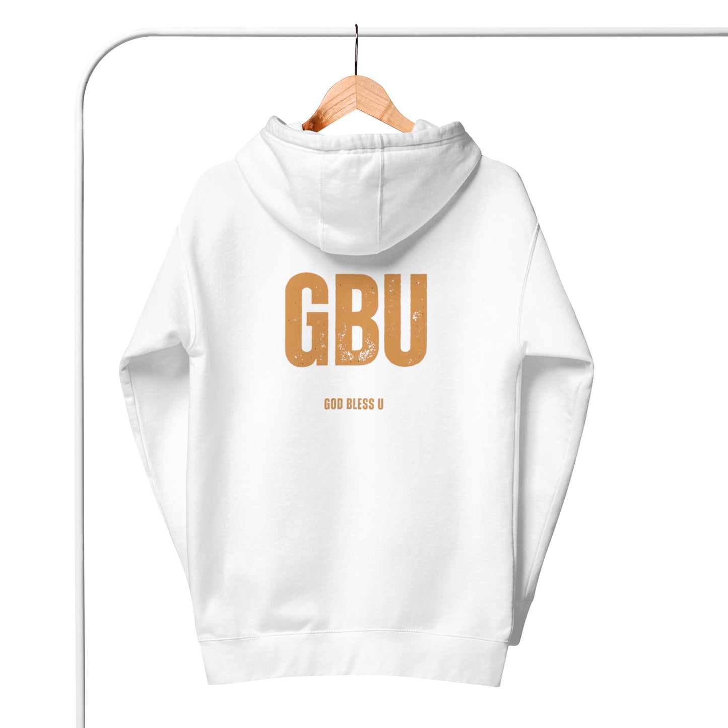 Londyn Unisex Hoodie.  "GBU  GOD BLESS U"  Choose from 6 colors.