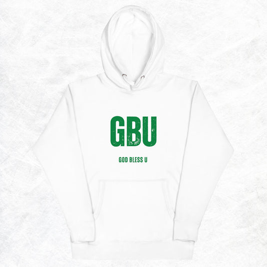 Londyn Unisex Hoodie.  "GBU.  GOD BLESS U"  Choose from 2 colors.