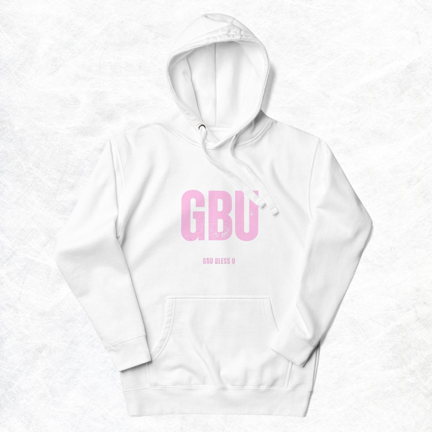 Londyn Unisex Hoodie.  "GBU.  GOD BLESS U"  Choose from 2 colors.