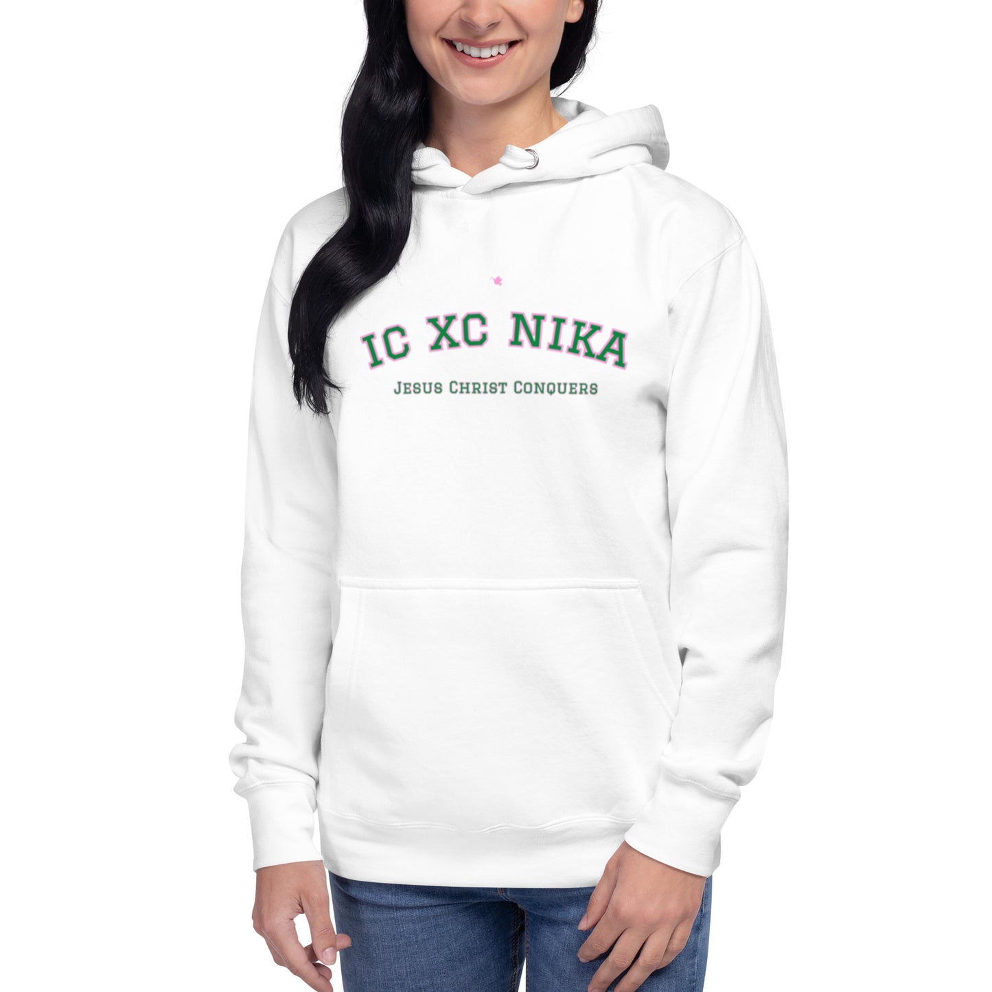 Jystin Unisex Hoodie.  "IC XC NIKA.  JESUS CHRIST CONQUERS"