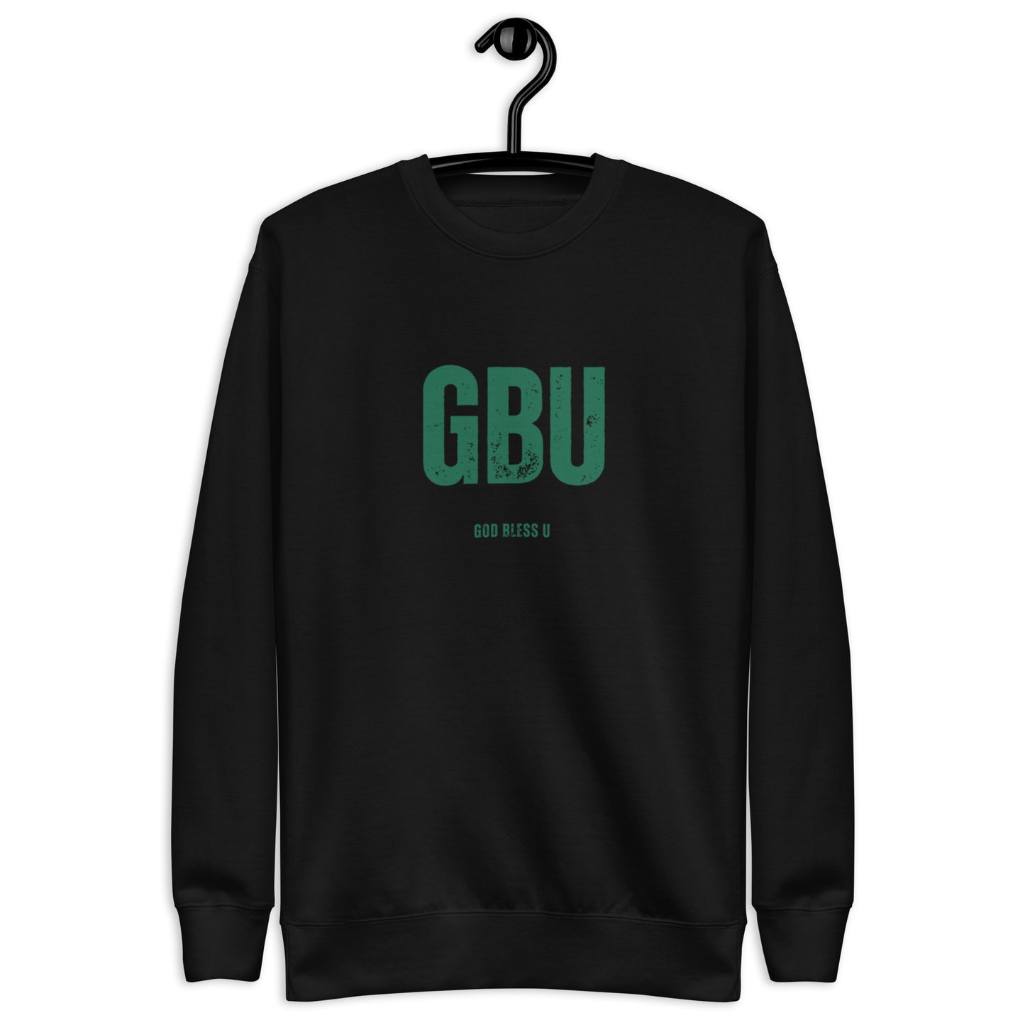 Londyn Unisex Crewneck Sweatshirt.  "GBU.  GOD BLESS U"  Choose from 4 colors.