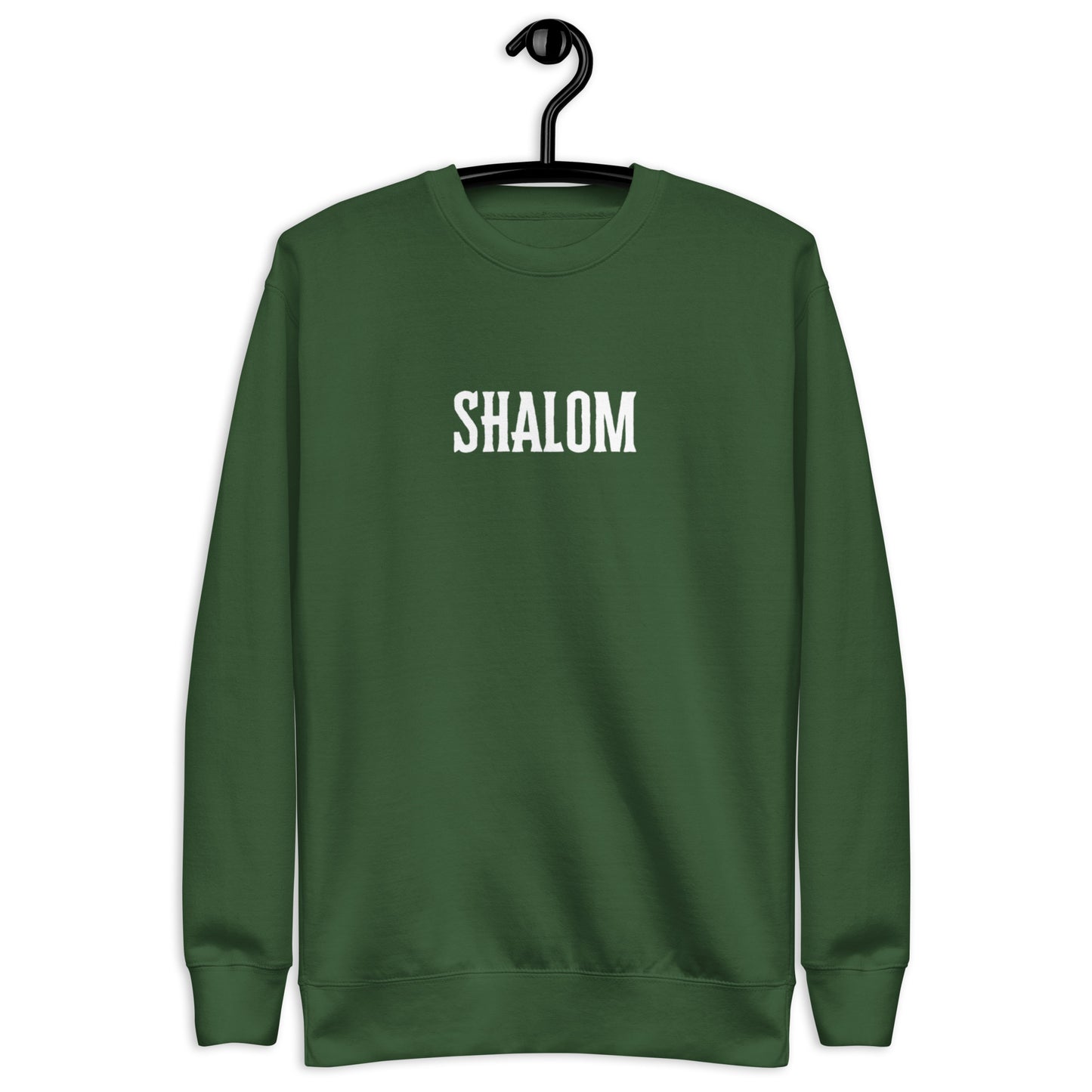 Peace Unisex Crewneck Sweatshirt.   "SHALOM"  Choose from 4 colors.