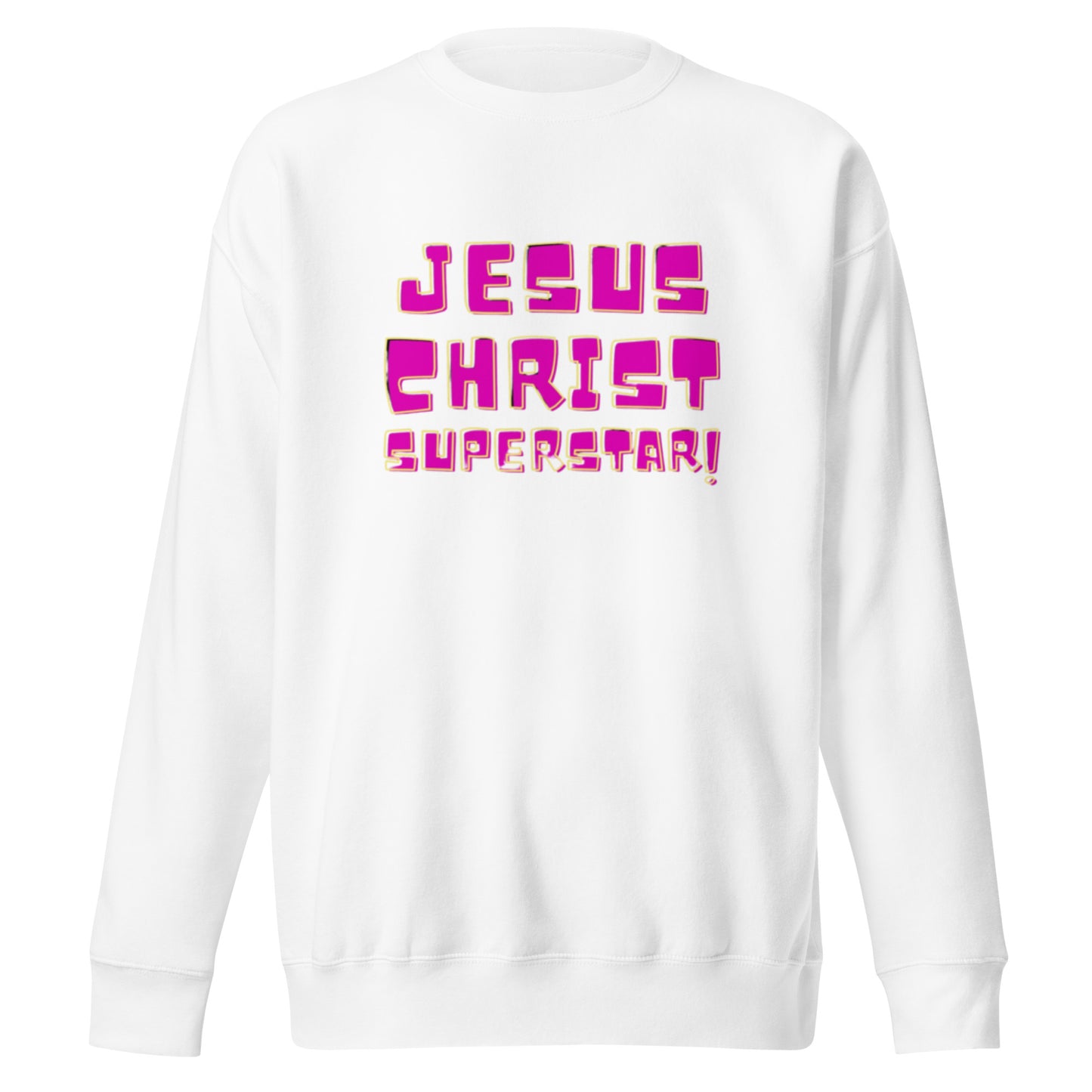 Stone Unisex Crewneck Sweatshirt.  "JESUS CHRIST SUPERSTAR!"