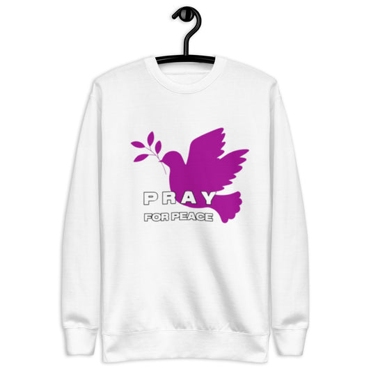 Sloan Unisex Crewneck Sweatshirt.  "PRAY FOR PEACE"