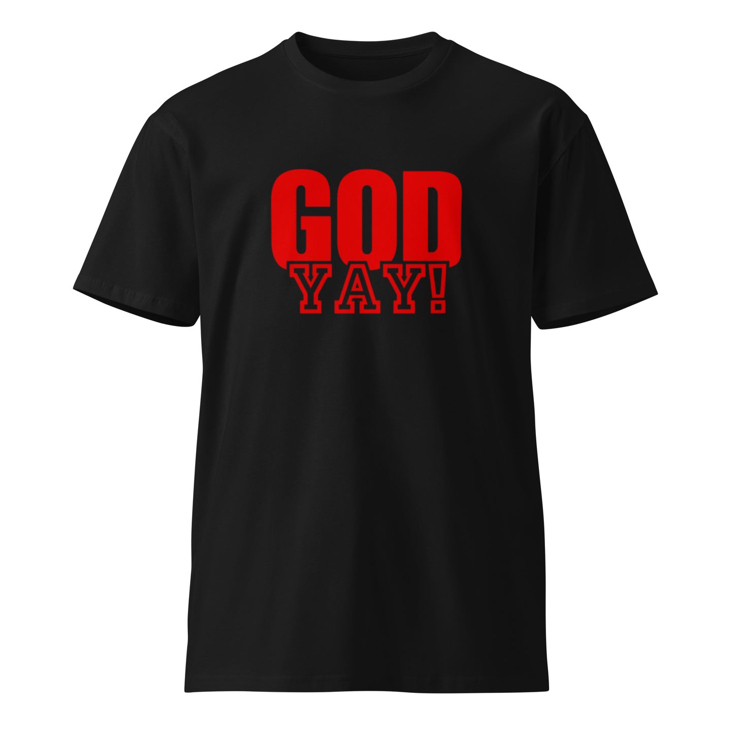 Adrian Unisex Classic T-shirt.  "GOD YAY!"  Choose from 4 colors.