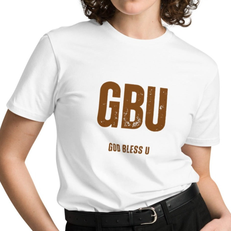 Londyn Unisex Classic T-shirt.  "GBU.  GOD BLESS U"  Choose from 5 colors.